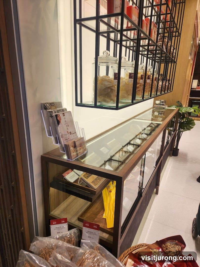 Store Display with Jars and Packaged Goods