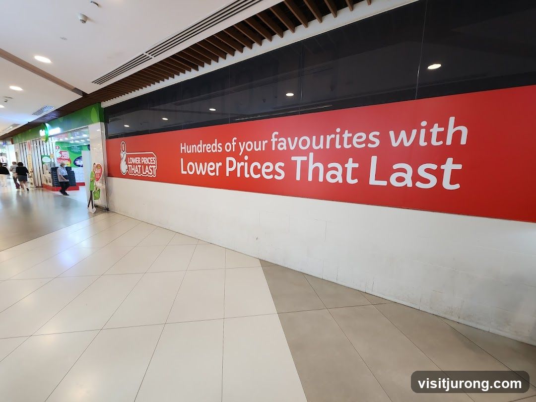 Storefront with promotional banner