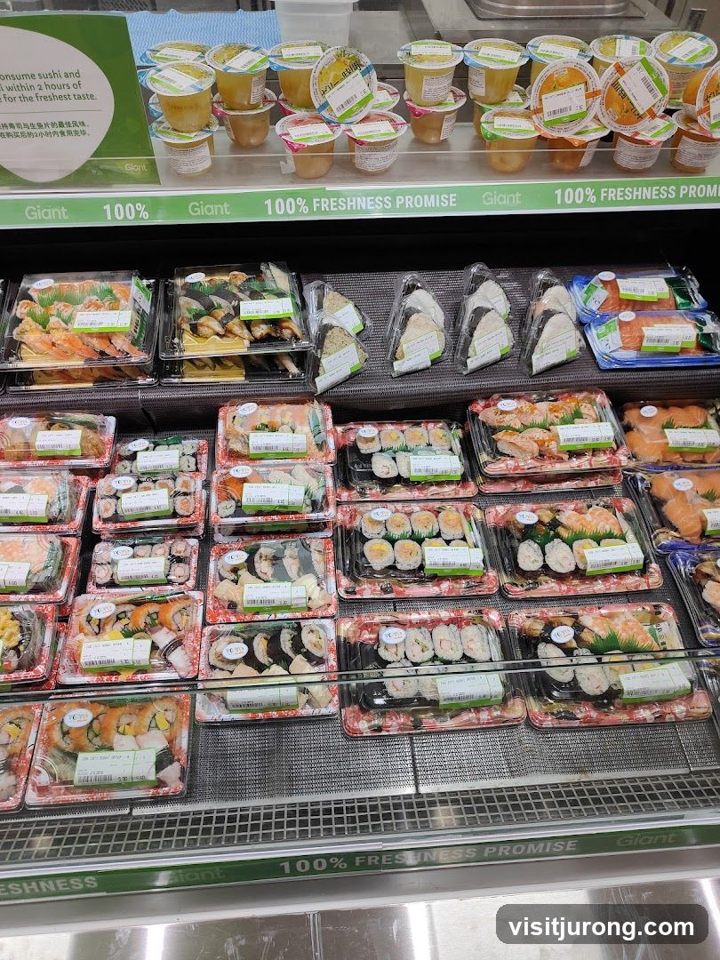 Assortment of Sushi and Desserts