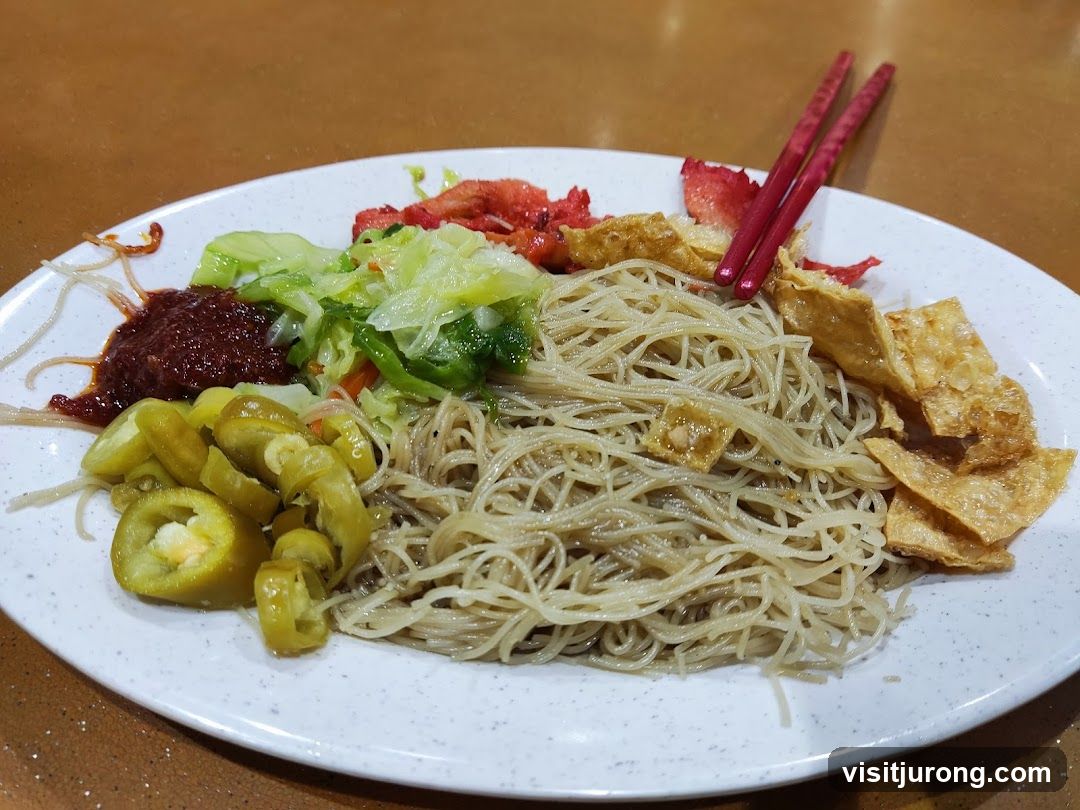 Noodles with side dishes