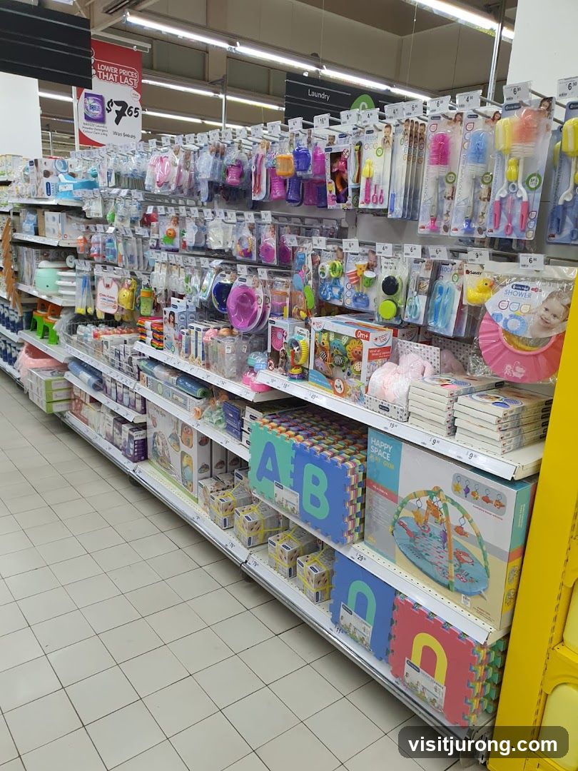 Baby and Toddler Products Aisle