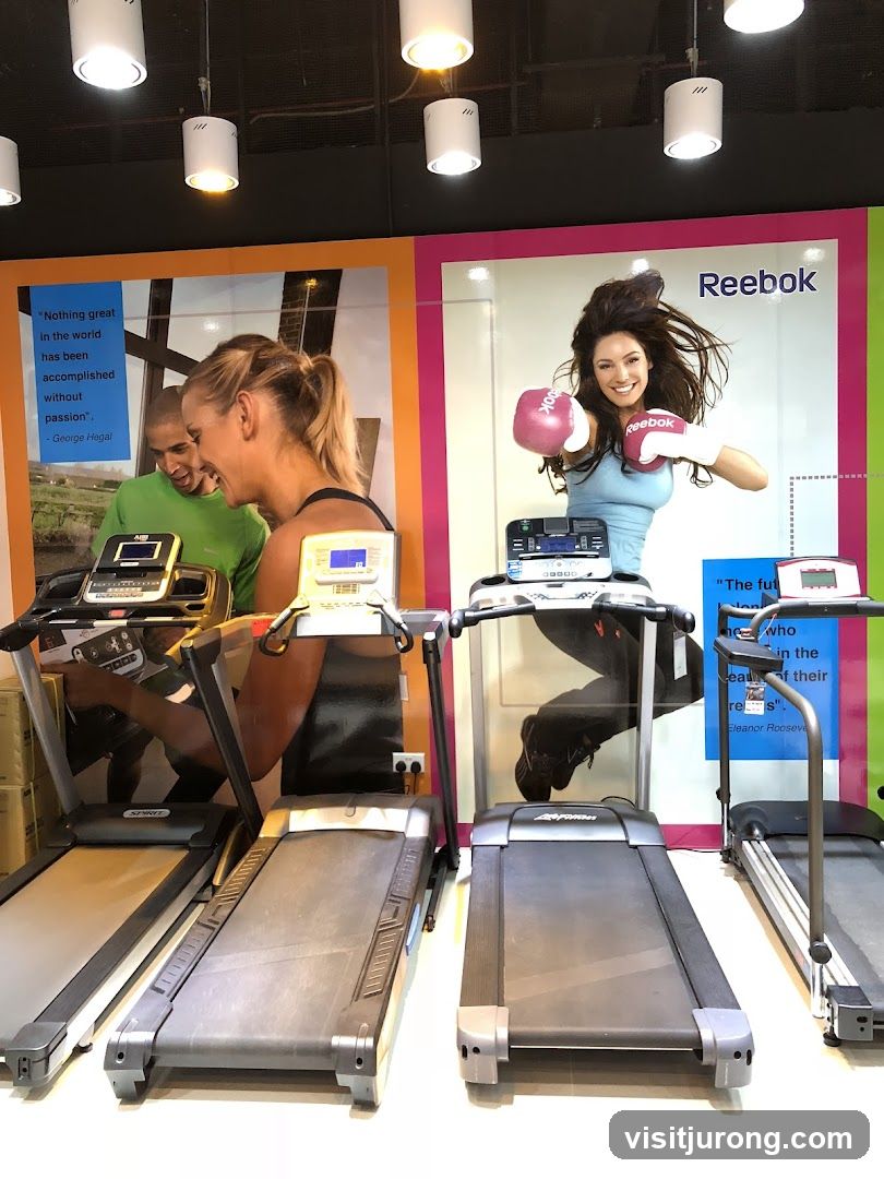 Reebok Treadmills Display