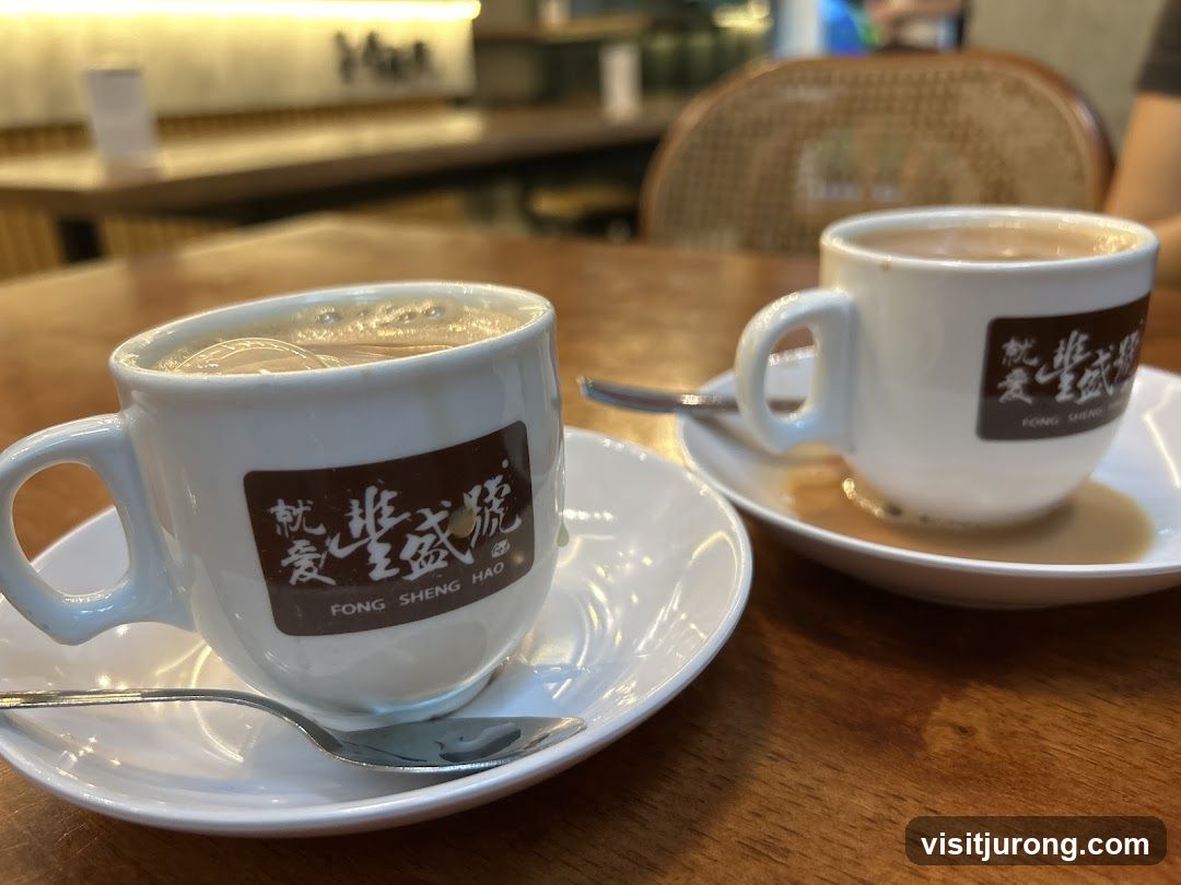 Two cups of coffee on a table