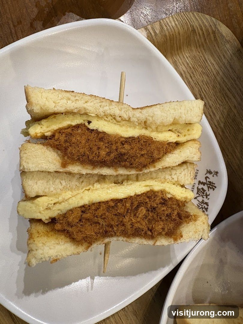 Pork Floss and Egg Sandwich
