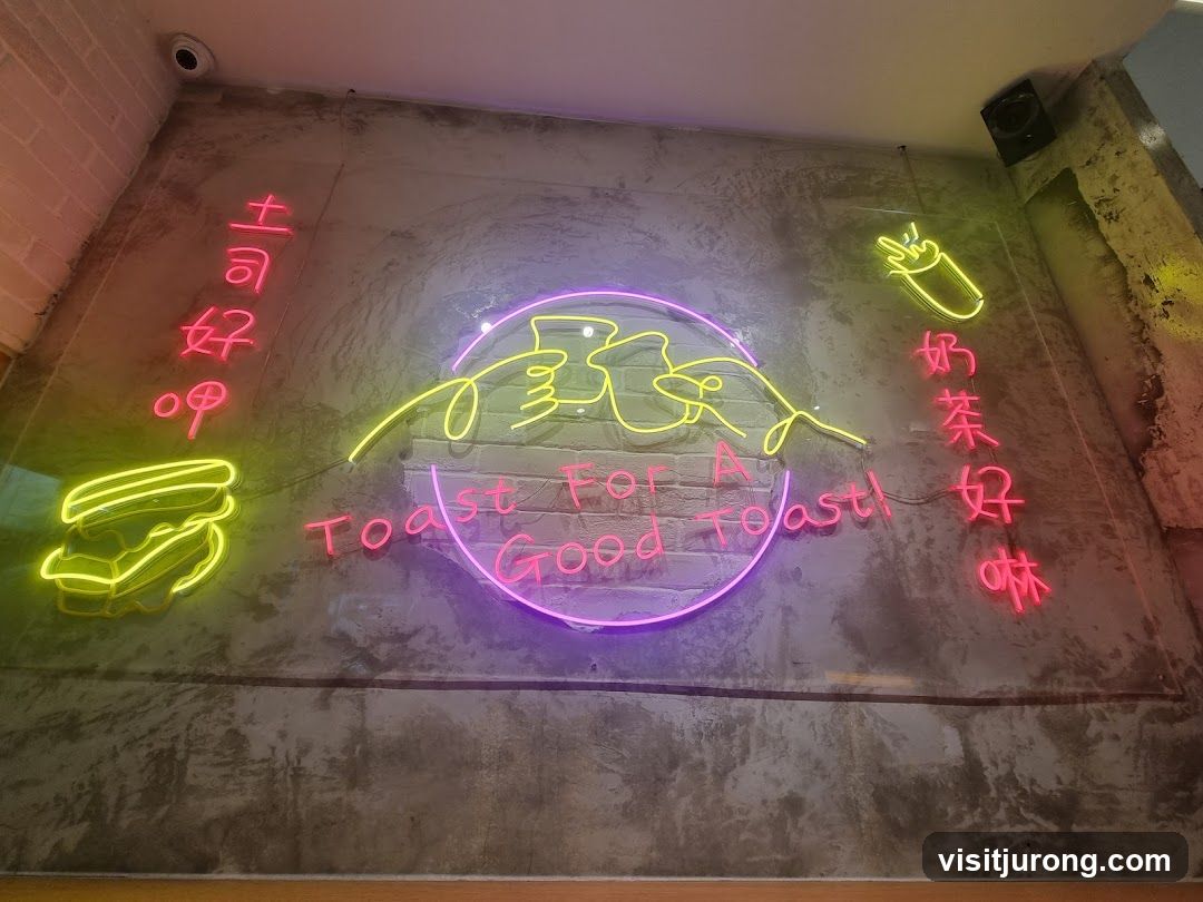Neon Signage for a Toast Shop