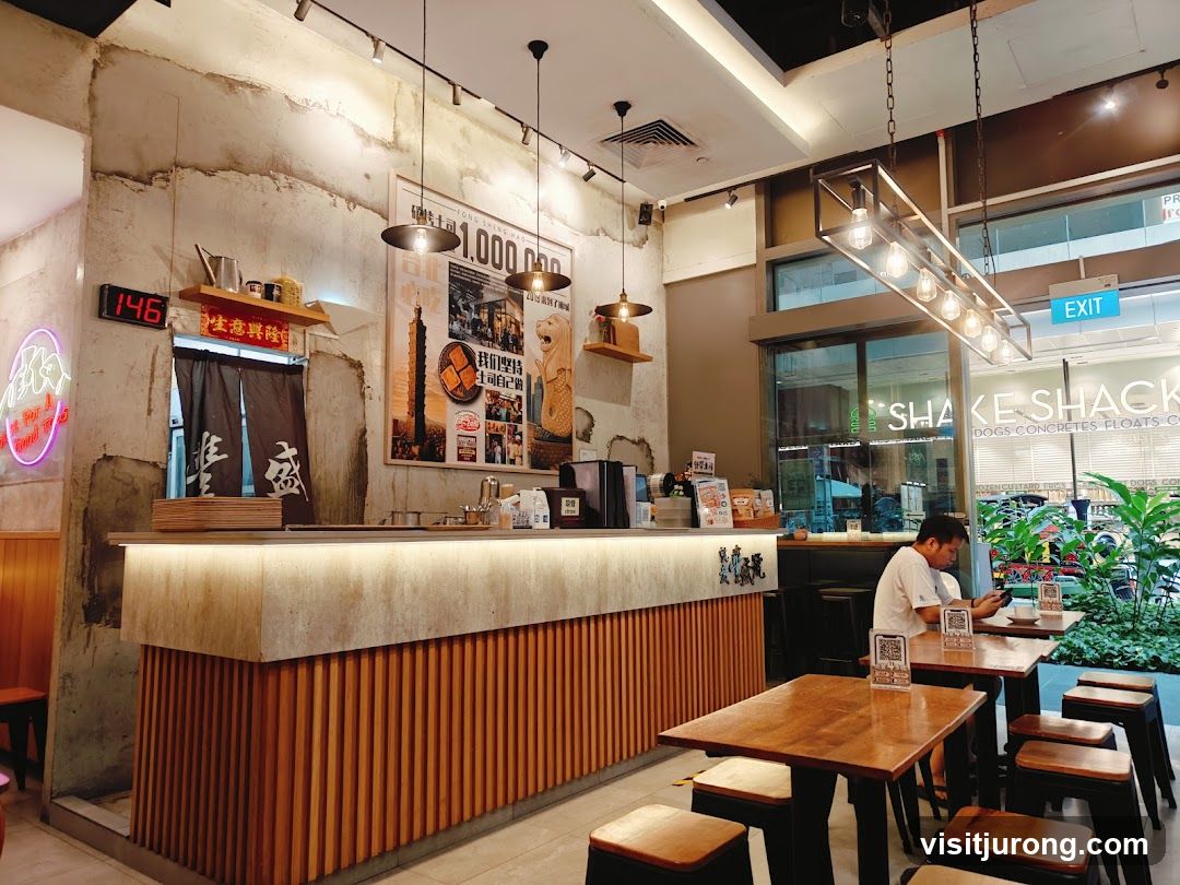Restaurant Interior with Counter and Seating