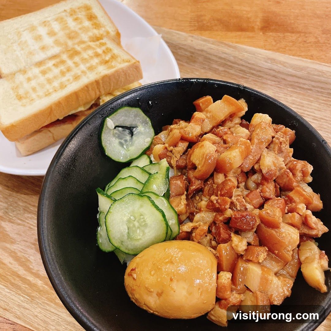 Braised Pork Rice with Toast