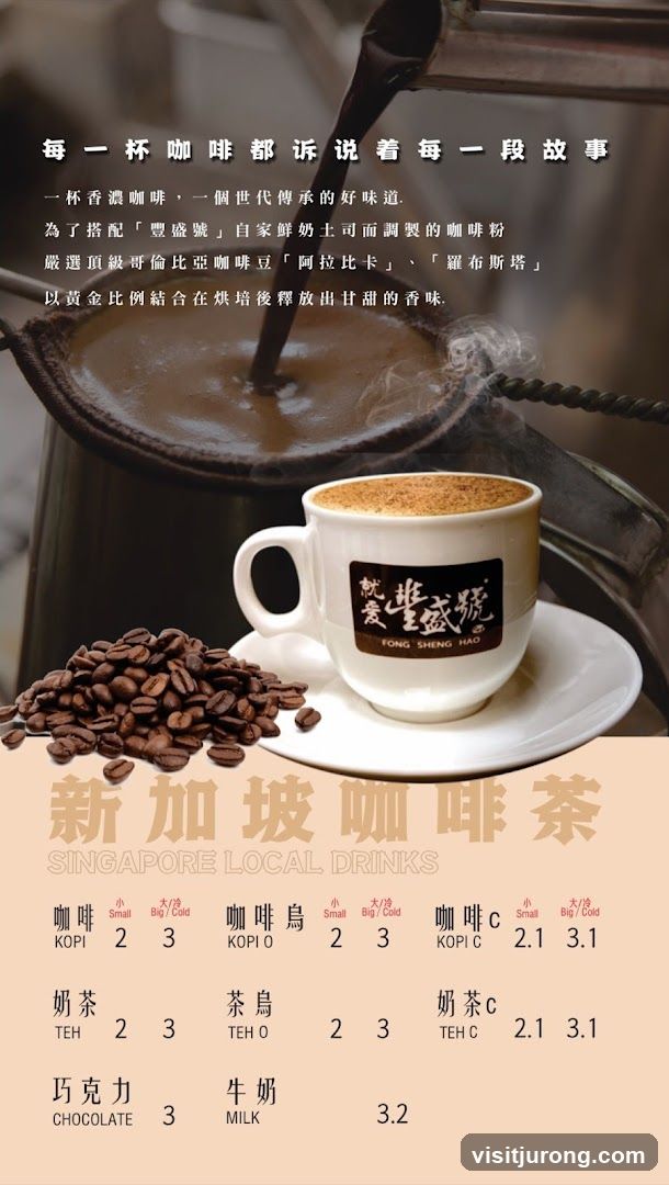 Singapore Local Drinks Menu