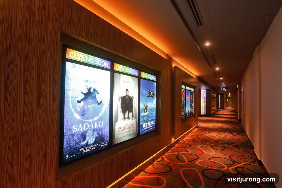 Cinema Hallway with Movie Posters