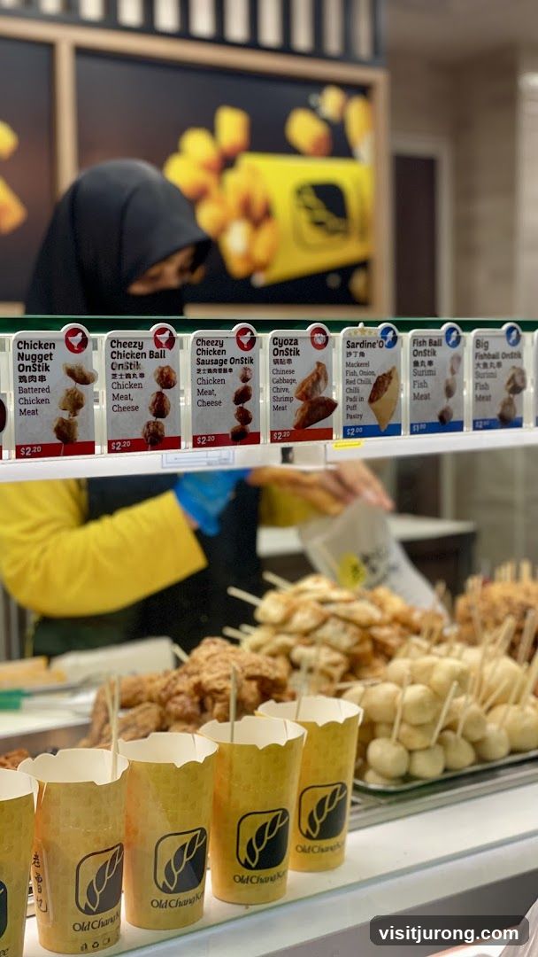 Food Display with Menu Labels