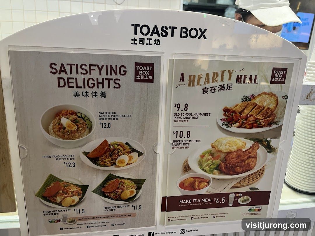 Toast Box Menu