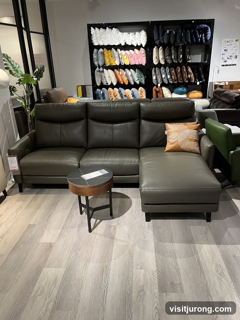 Modern Living Room Furniture Display