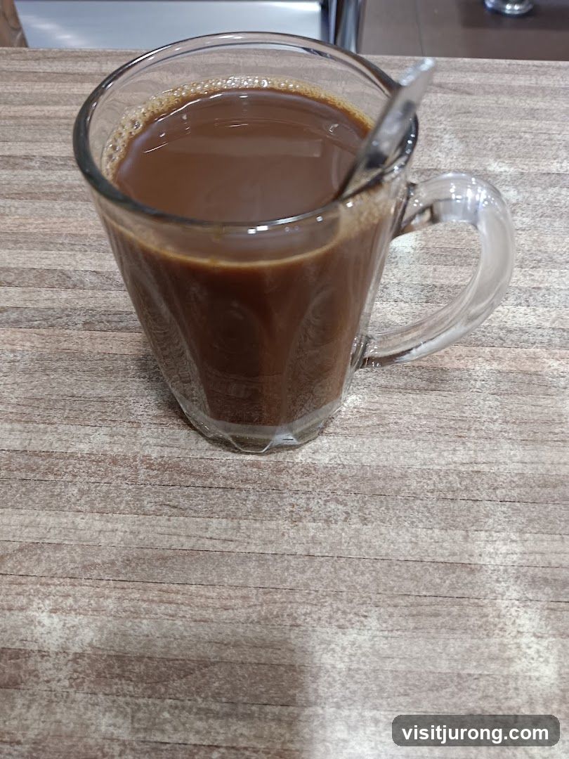 Coffee in a glass mug