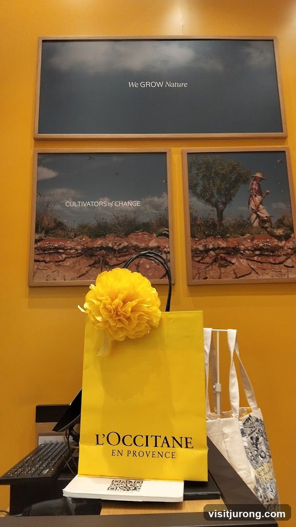 L'Occitane Shopping Bag and Artwork