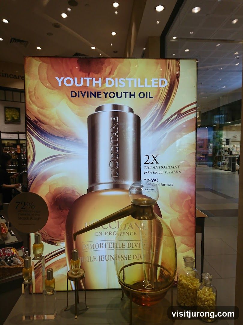 L'Occitane Divine Youth Oil Display