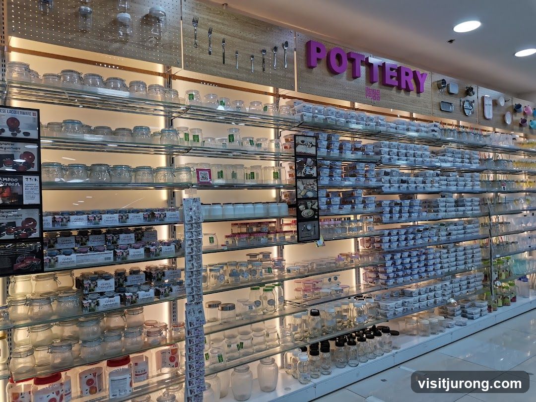 Pottery Store Shelves