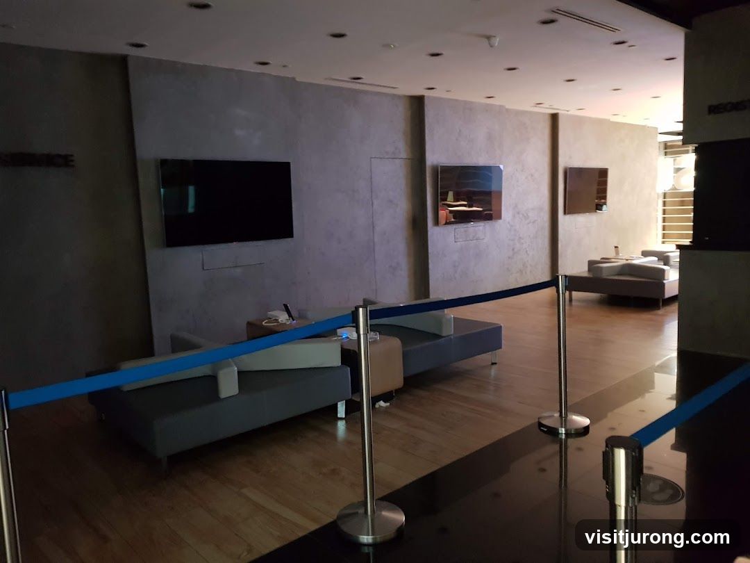 Waiting Area with Screens
