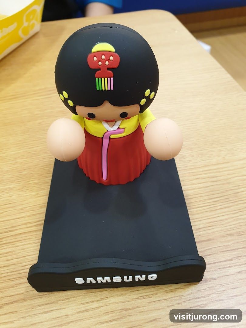 Samsung branded doll phone stand