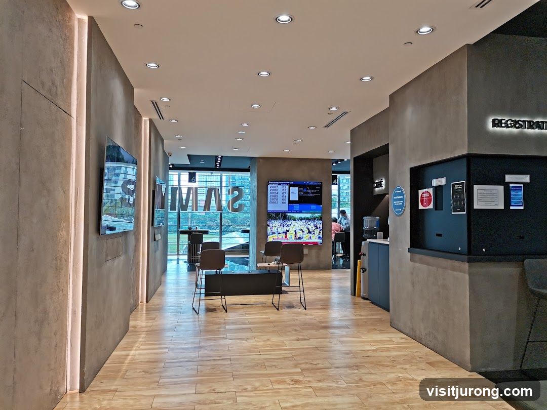 Modern electronics store interior