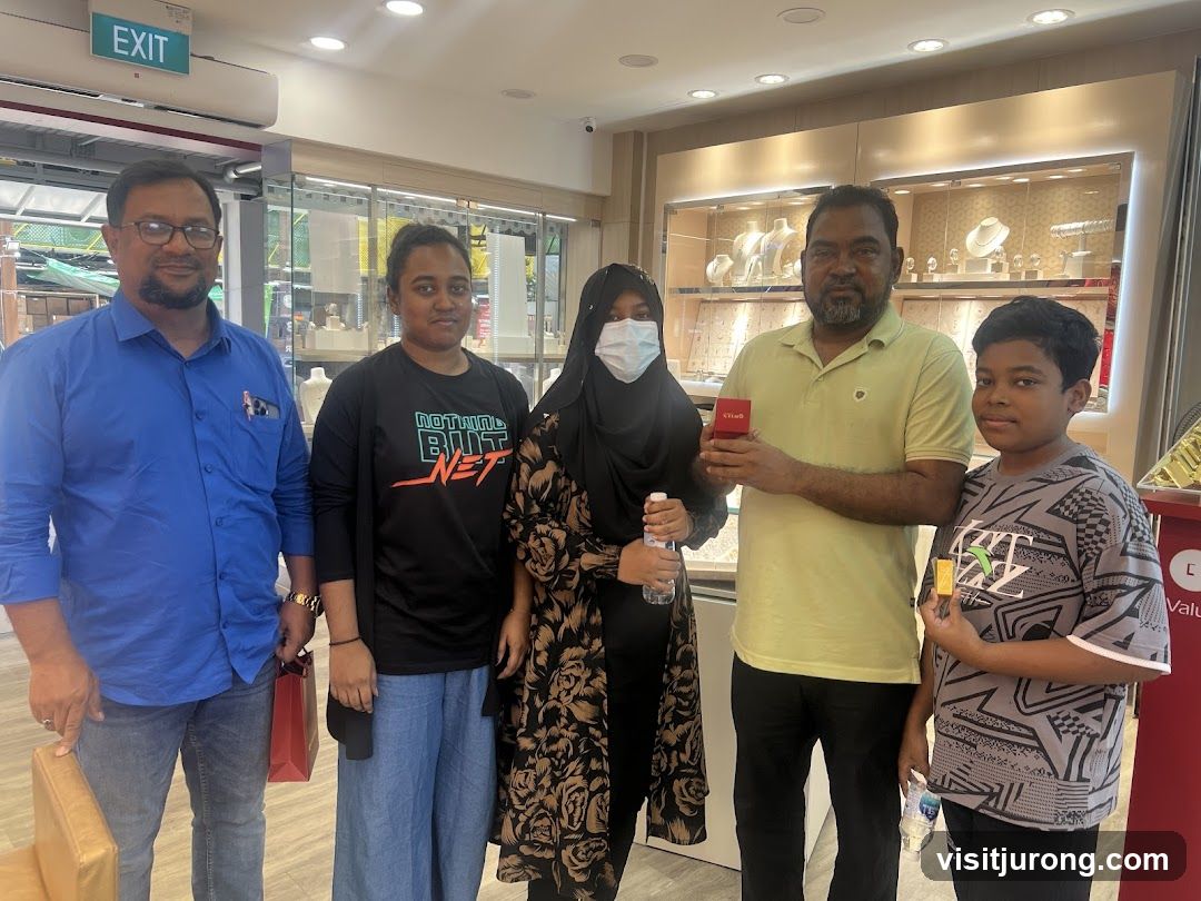 Family Poses in a Jewelry Store