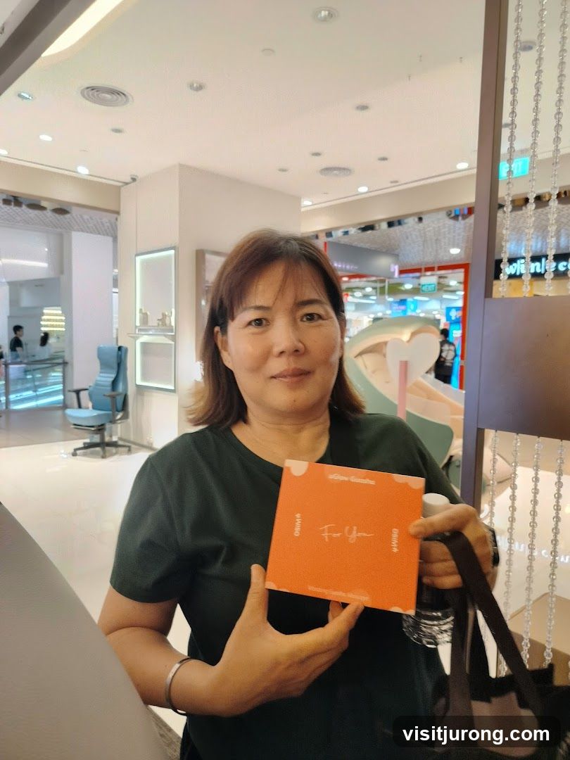 Woman Holding a Product