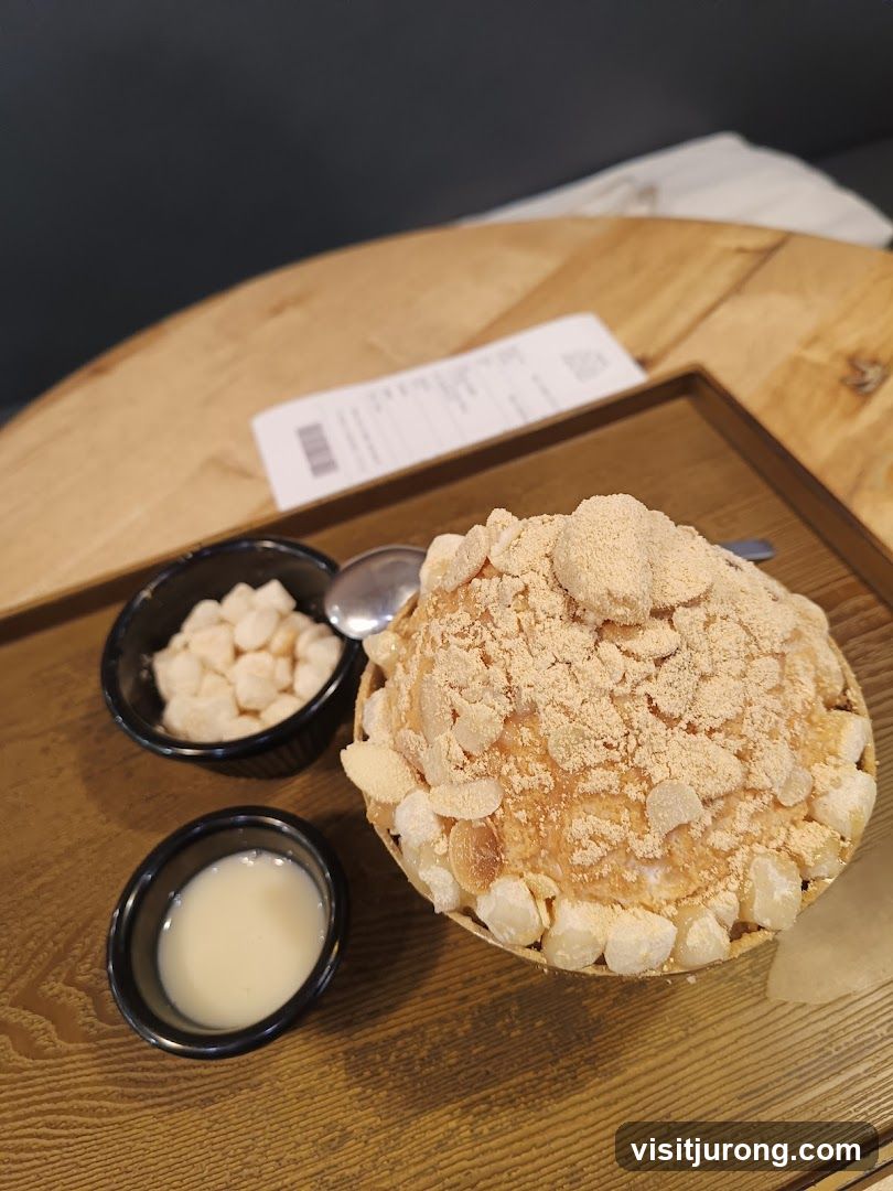 Dessert with Toppings and Milk