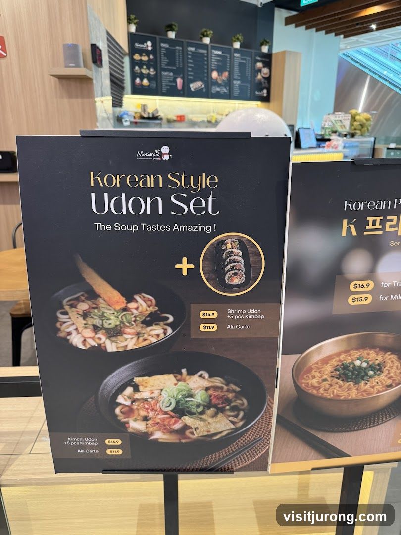 Korean Style Udon Set Menu