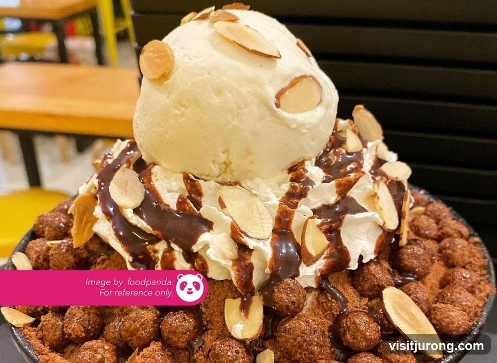 Dessert with Ice Cream and Chocolate