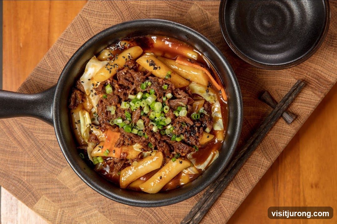 Korean Rice Cakes with Beef
