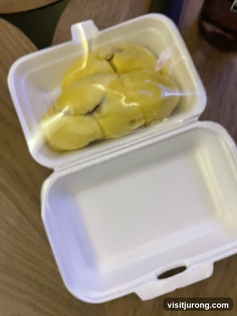 Durian Fruit in Takeout Container