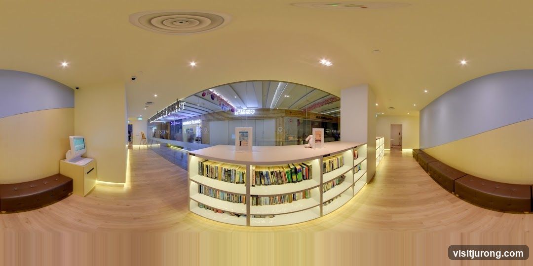Interior of a library or reading area