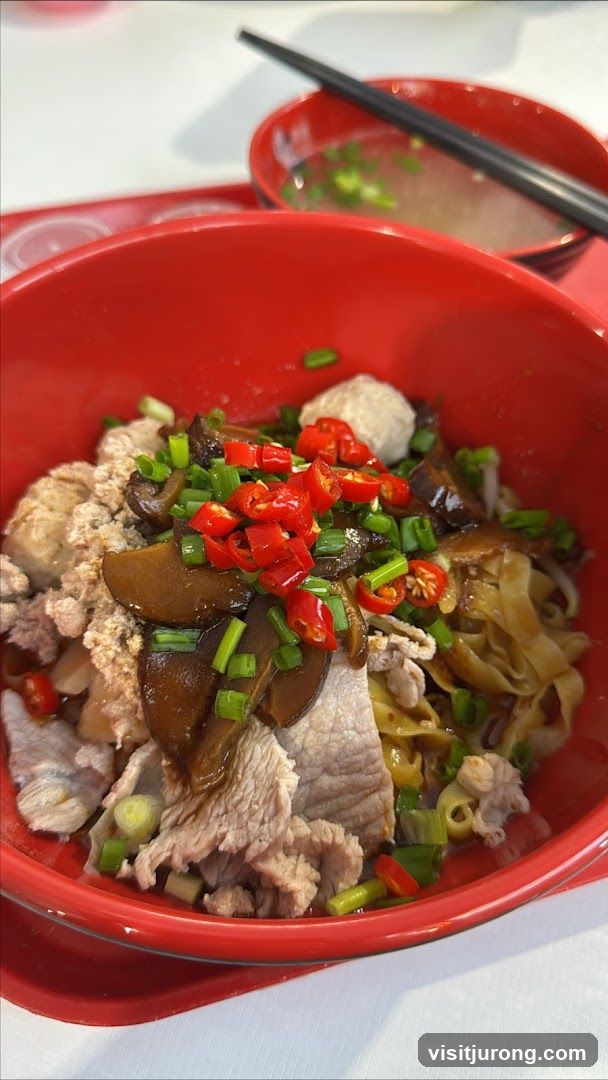 Noodles with Pork and Mushrooms