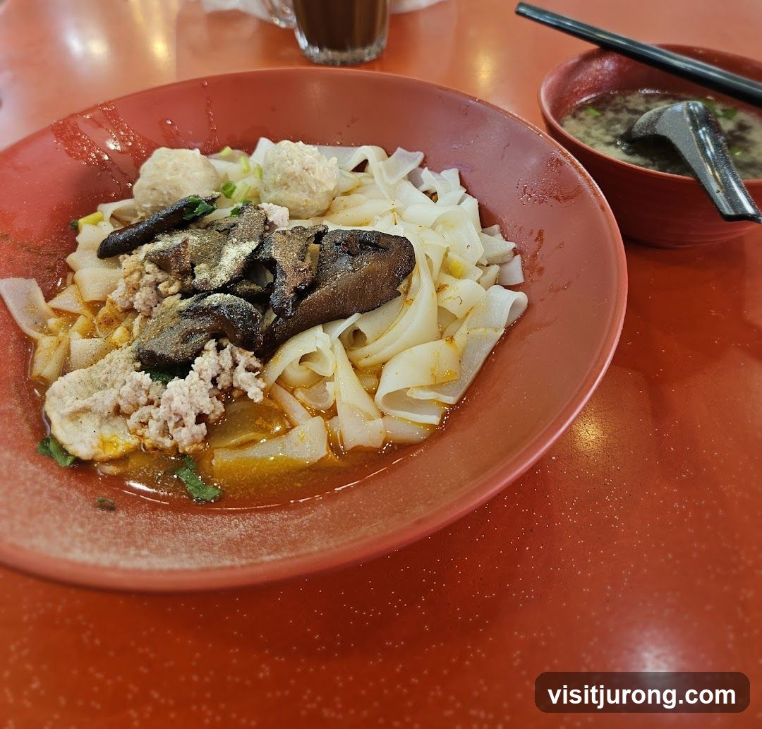 Noodles with Meat and Mushrooms