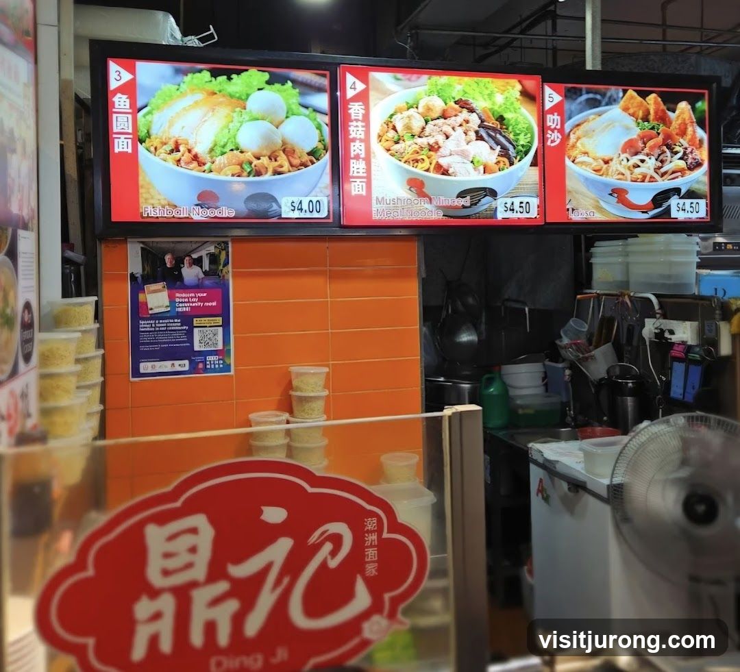 Noodle Stall Menu