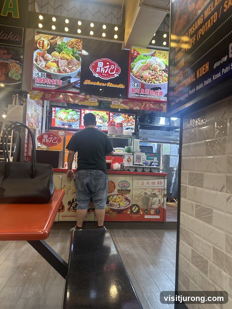 Food Stall with Noodle Dishes