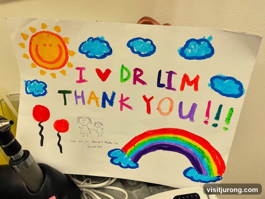 Thank You Card for Dr. Lim