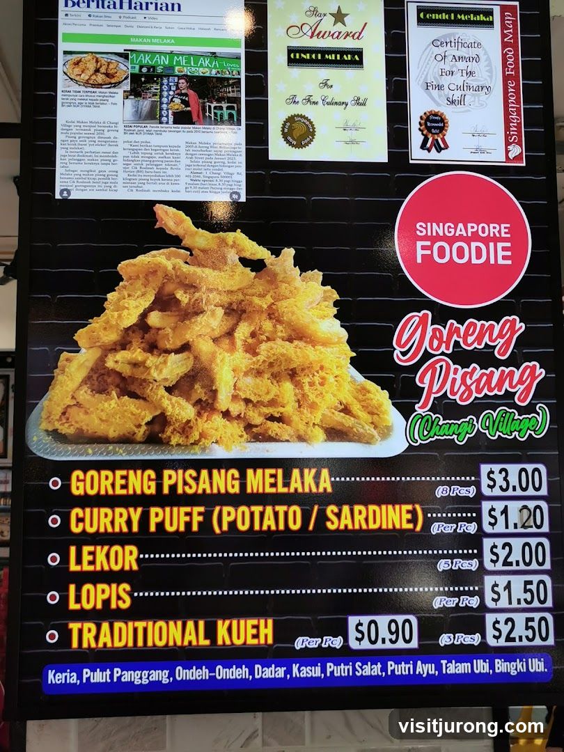 Singapore Foodie Menu