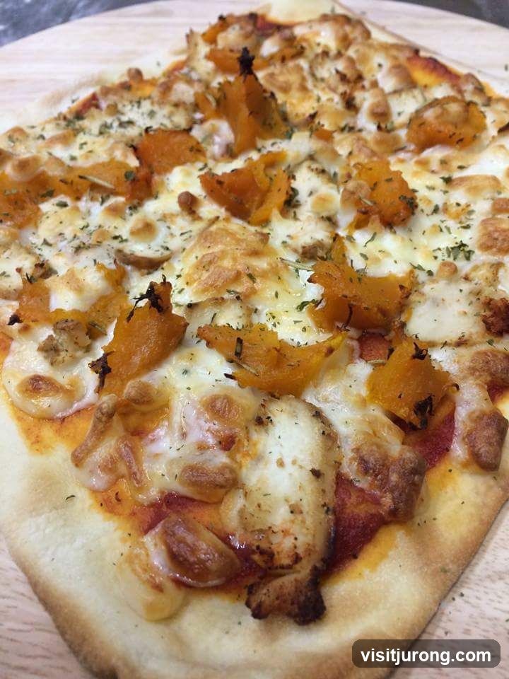 Butternut Squash and Chicken Pizza