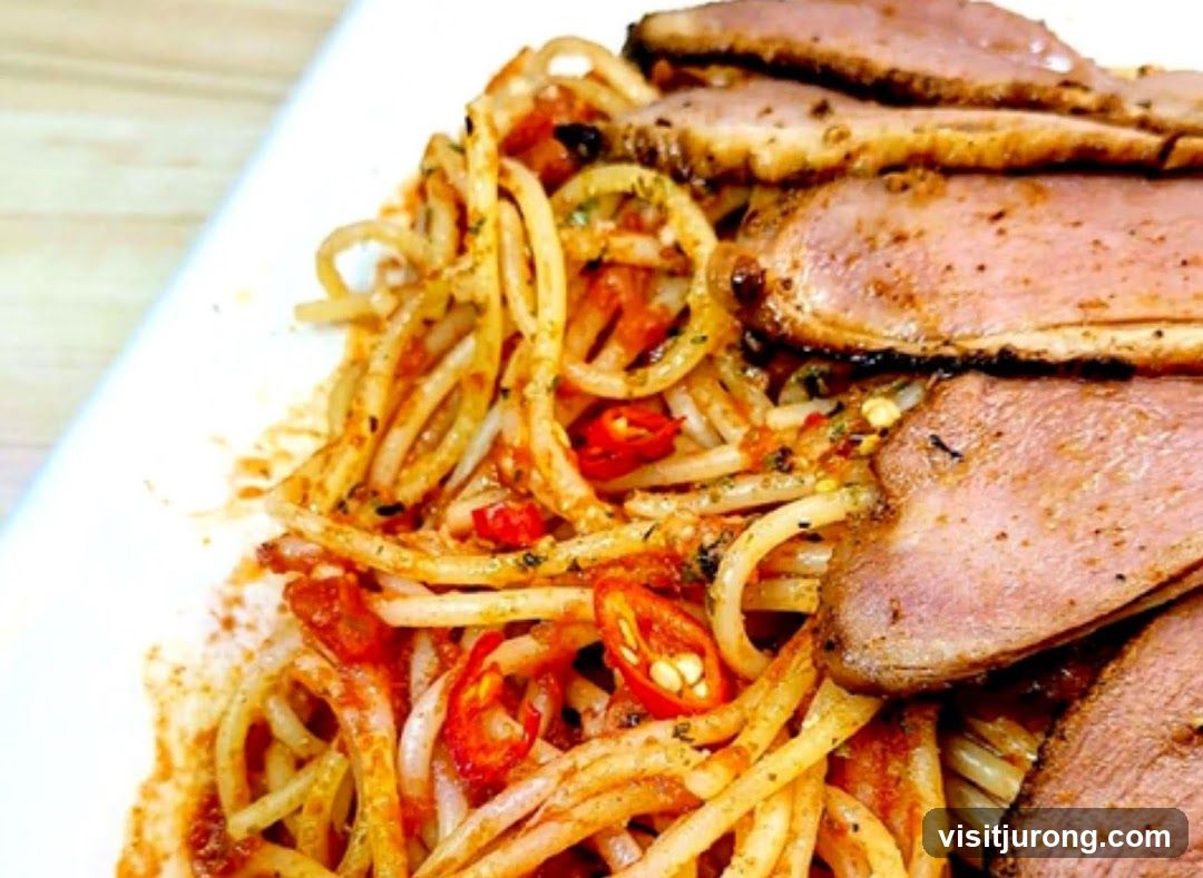 Spaghetti with Sliced Meat