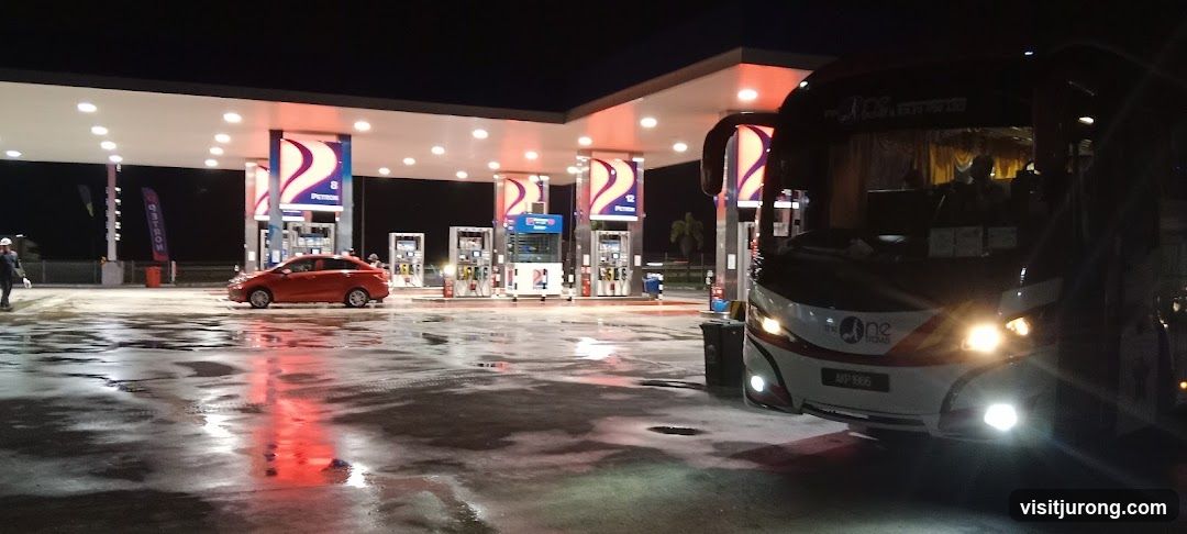 Gas Station at Night