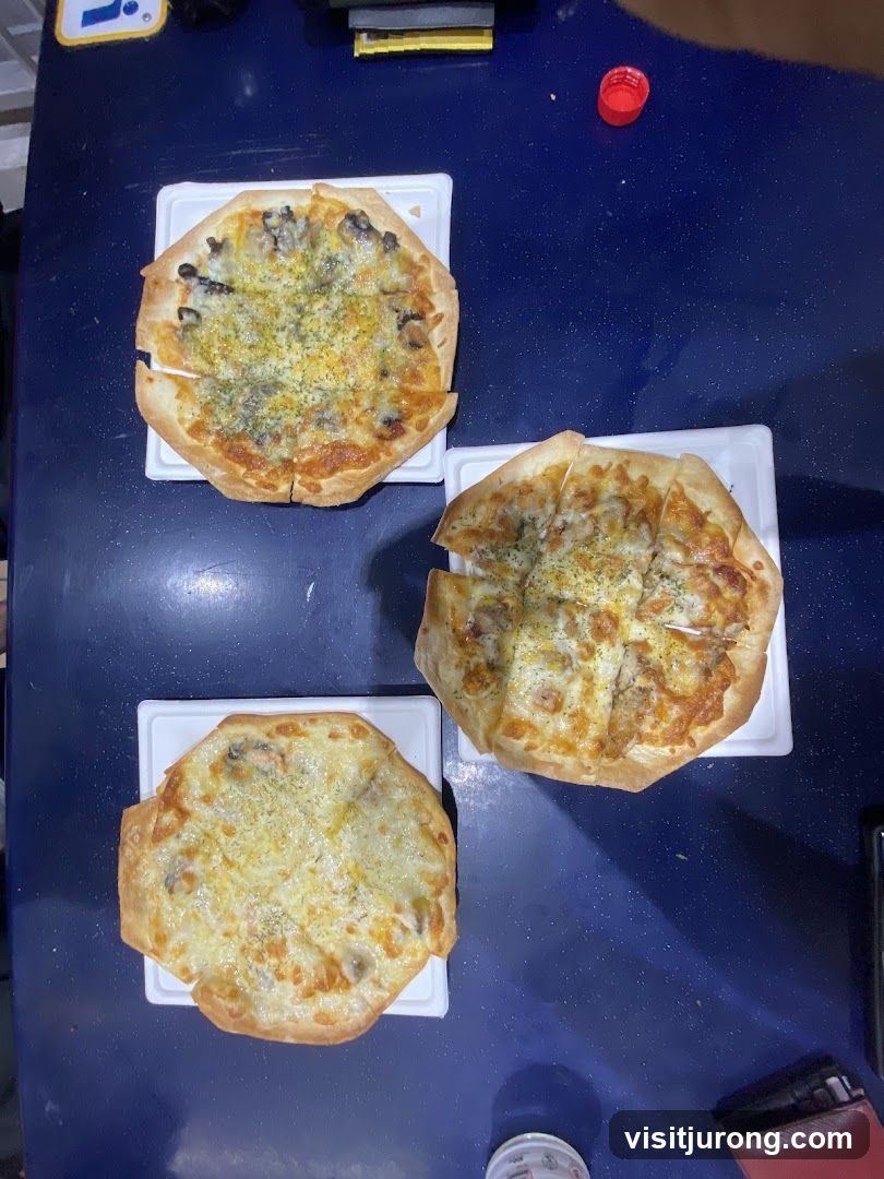 Three Pizzas