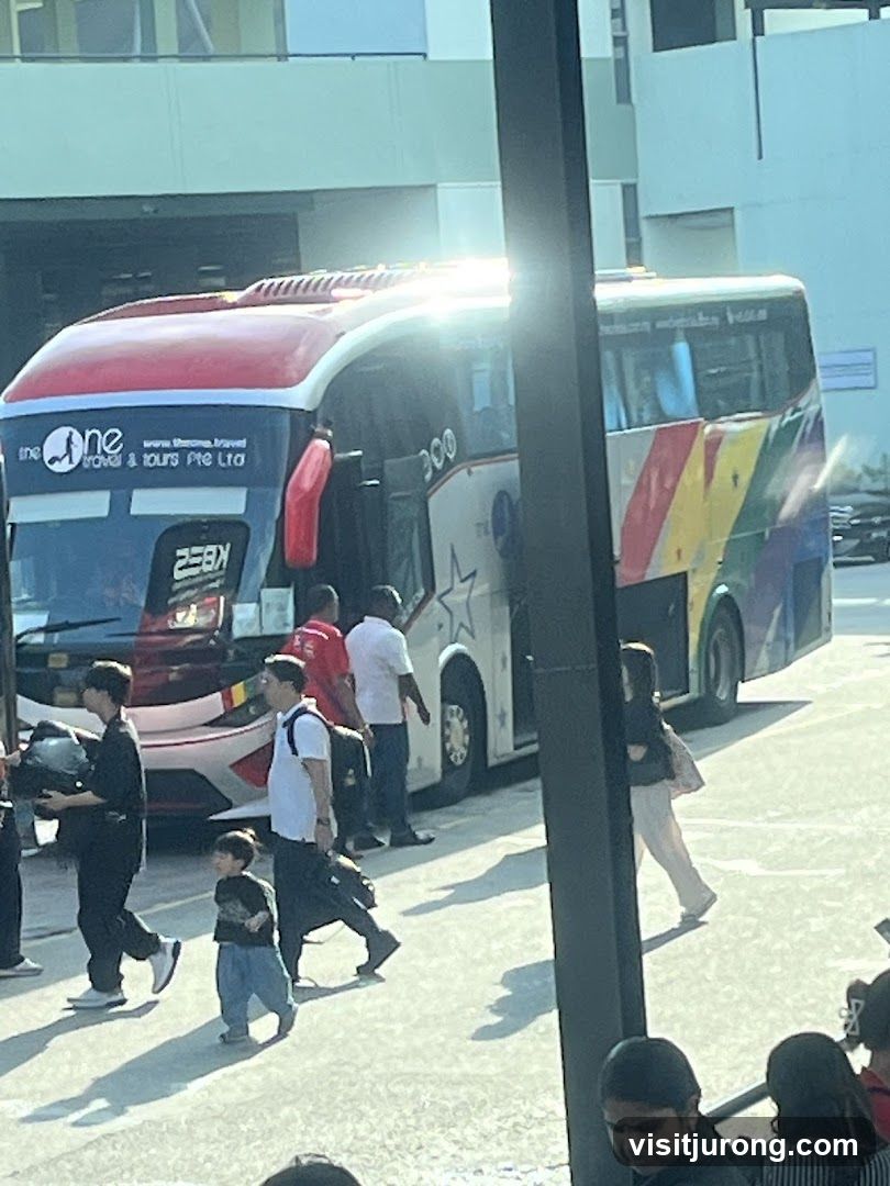 Bus with passengers