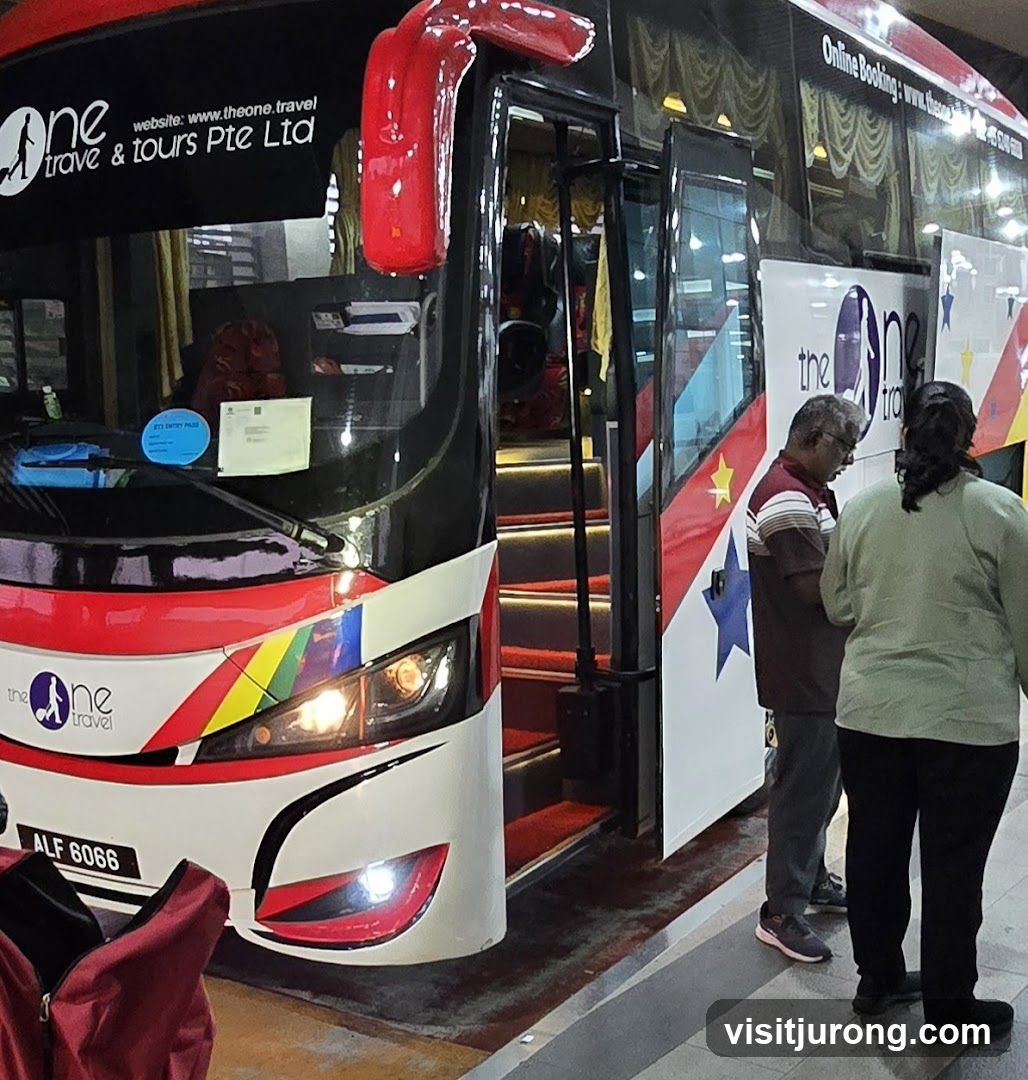 Bus with Travel Company Logo
