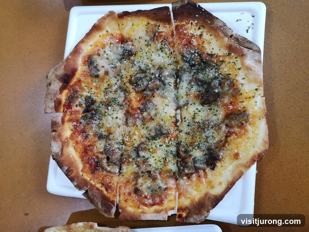 Mushroom Flatbread Pizza
