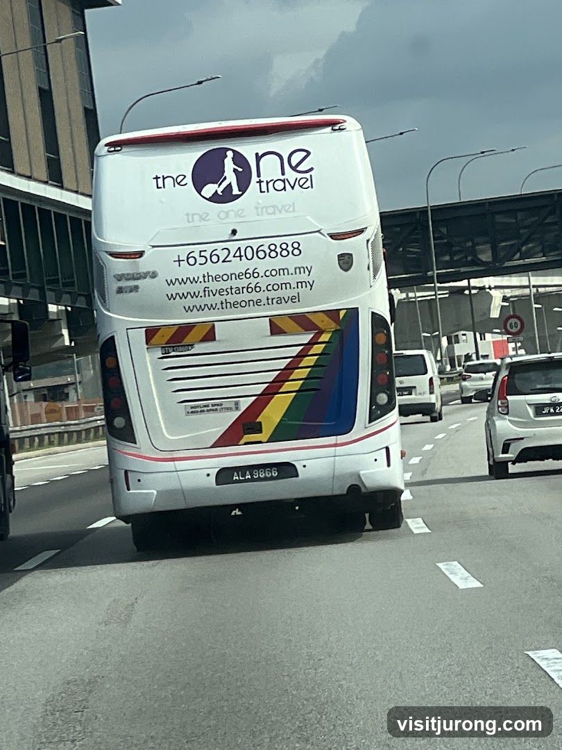 Bus with Travel Company Branding