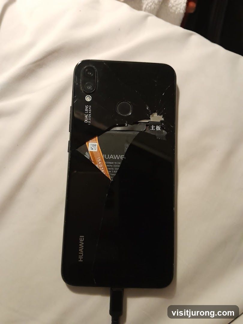 Damaged Huawei Phone