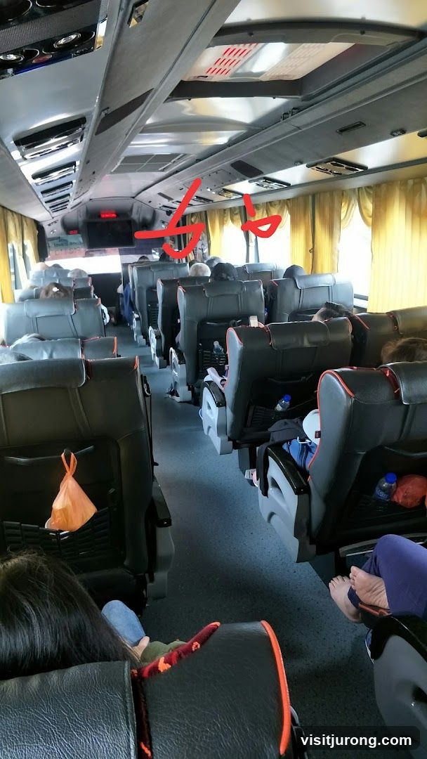 Interior of a bus