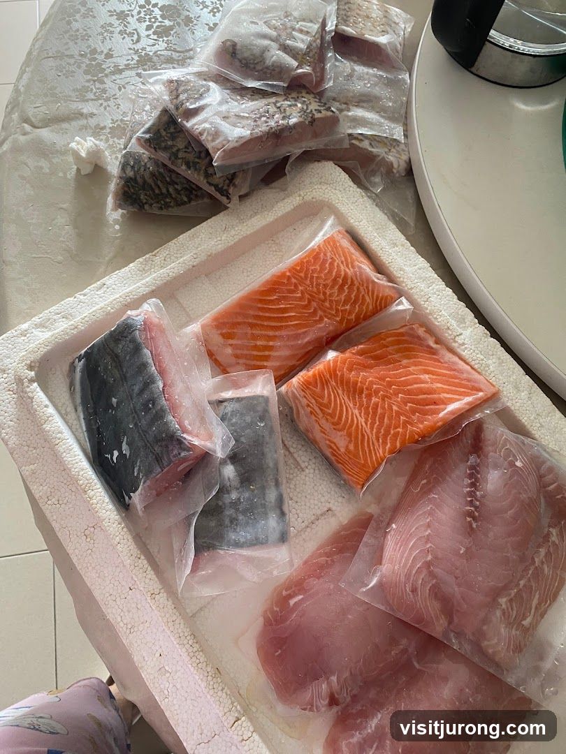 Assorted Vacuum-Sealed Fish Fillets