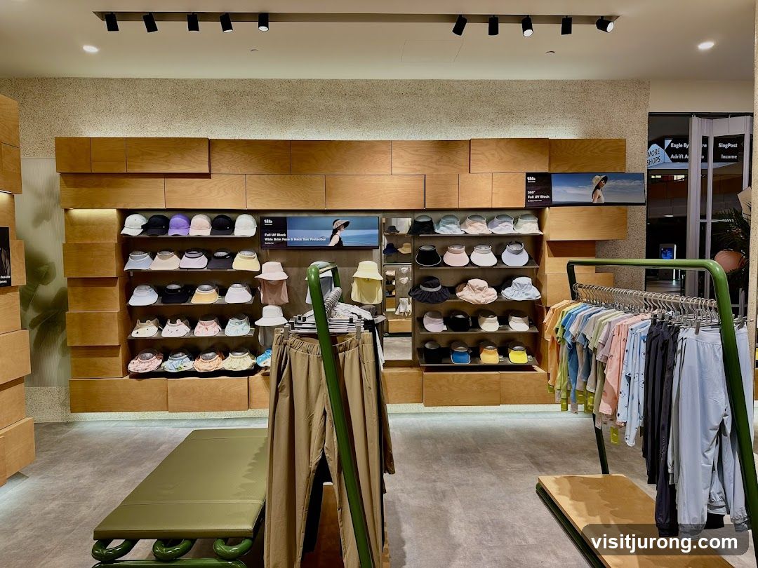 Store Interior with Hats and Apparel