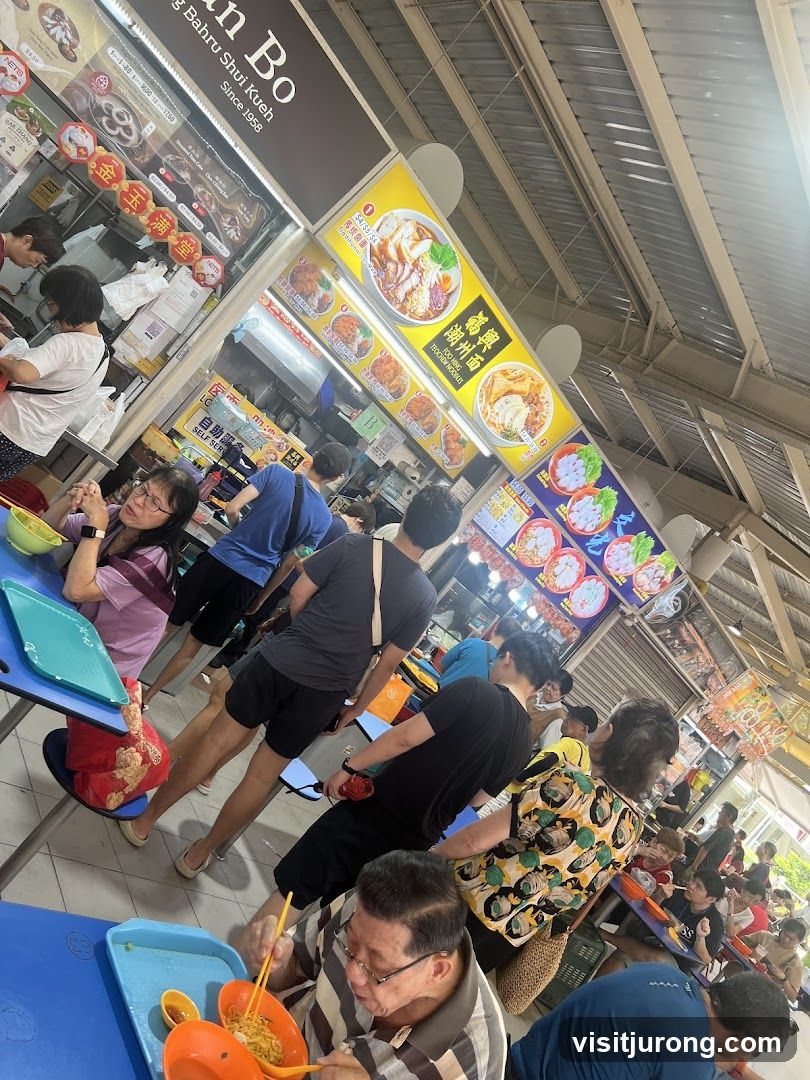 Food Stall with Customers